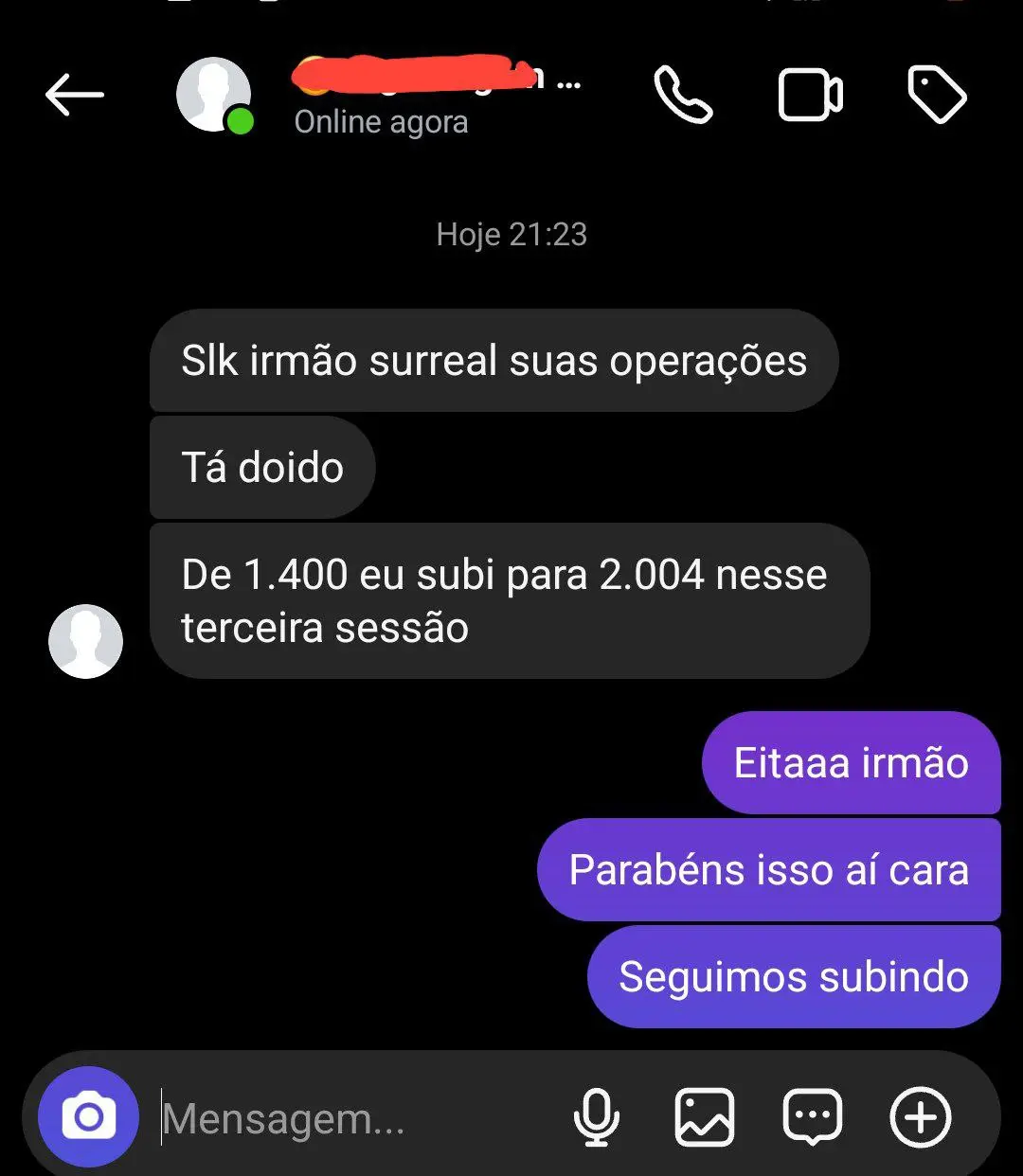 Depoimento de Ana sobre o grupo de roleta do Santiago
